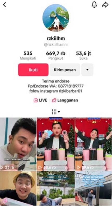 Sesi live commerce kategori Home Living