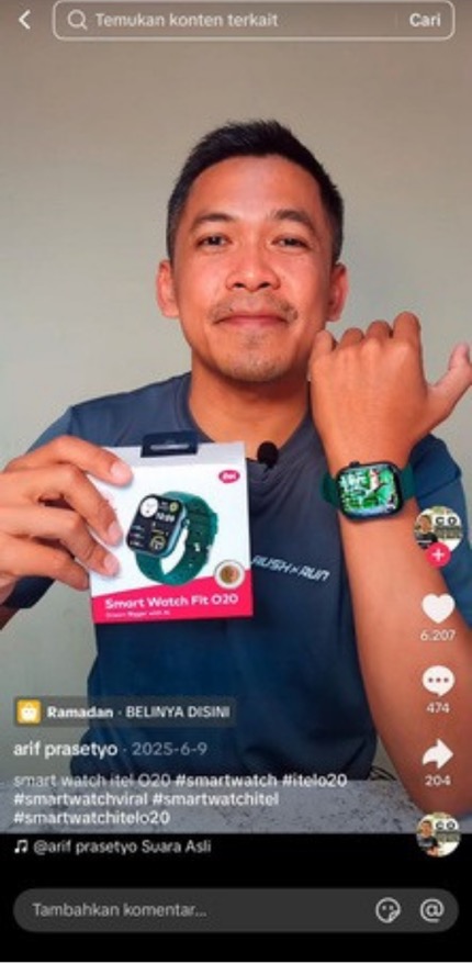 Sesi live commerce kategori Lifestyle