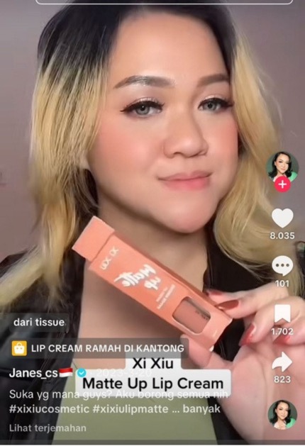 Sesi live commerce kategori Skincare